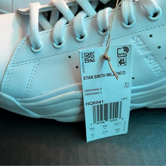 adidas Originals Stan Smith Millencon White M=9 W=10 Unisex Casual HQ6041** - Picture 8 of 8